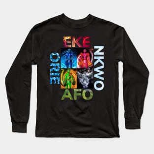 Igbo / African Spirituality : EKE ORIE AFO NKWO By SIRIUSUGOART Long Sleeve T-Shirt